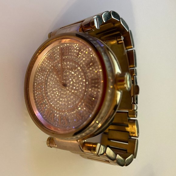 Michael Kors Skylar Men's/ Women Rose Gold Tone Watch - Picture 2 of 4